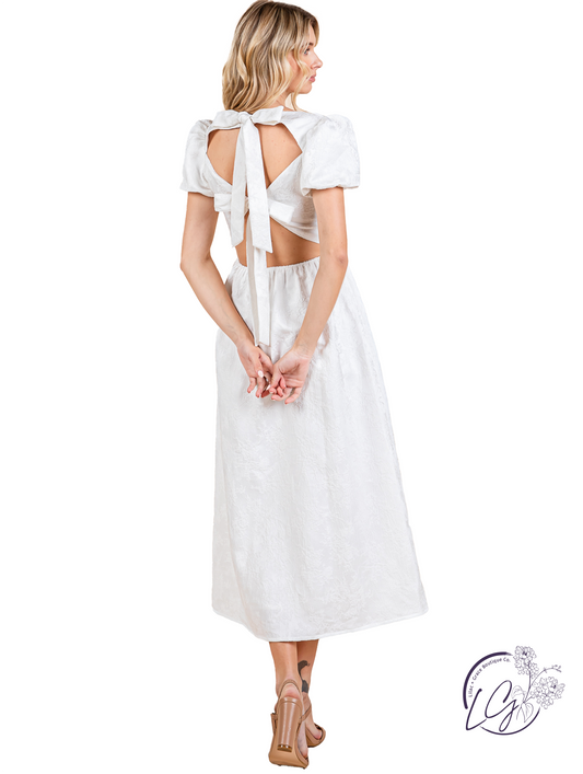 Wildstitch Open Back Midi Dress