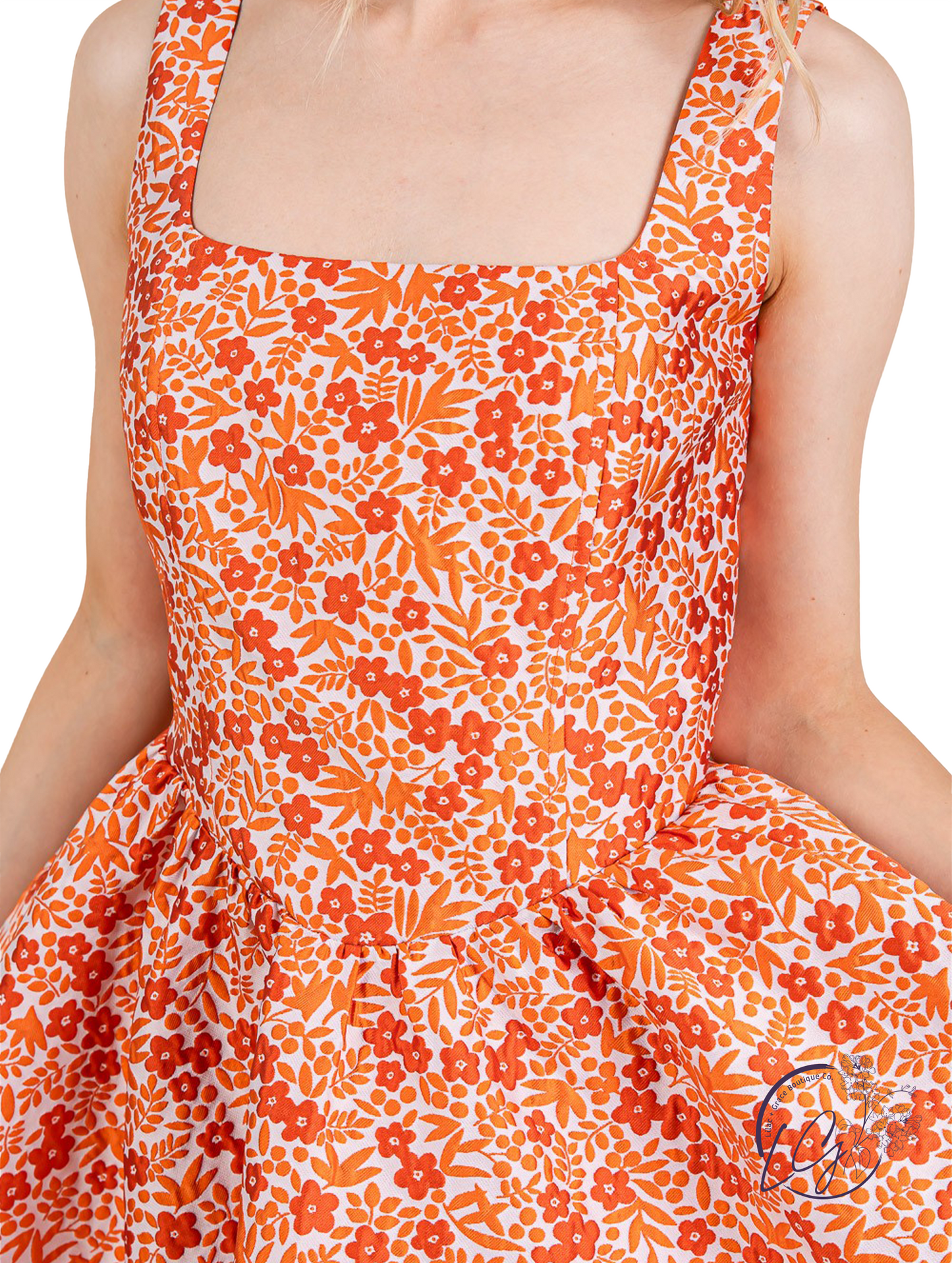 Springwoven Jacquard Mini Dress