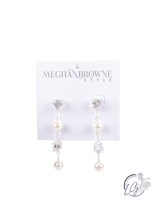 Nix Silver Pearl Earrings