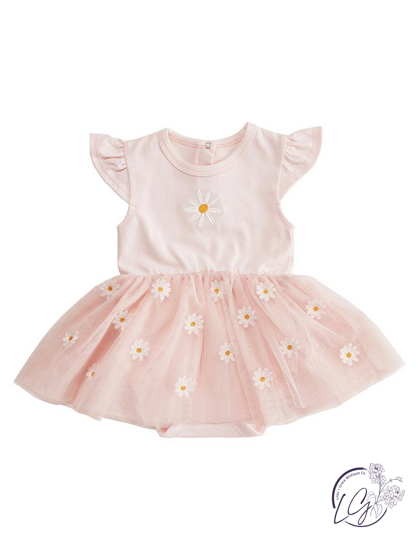 Spin Me Pretty Snapshirt Tutu Dress – Pink Daisy