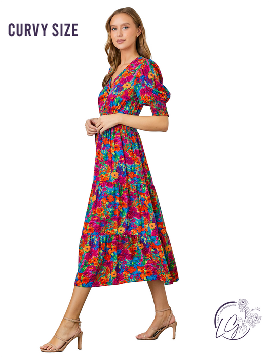 Curvy Overflow With Joy Dress