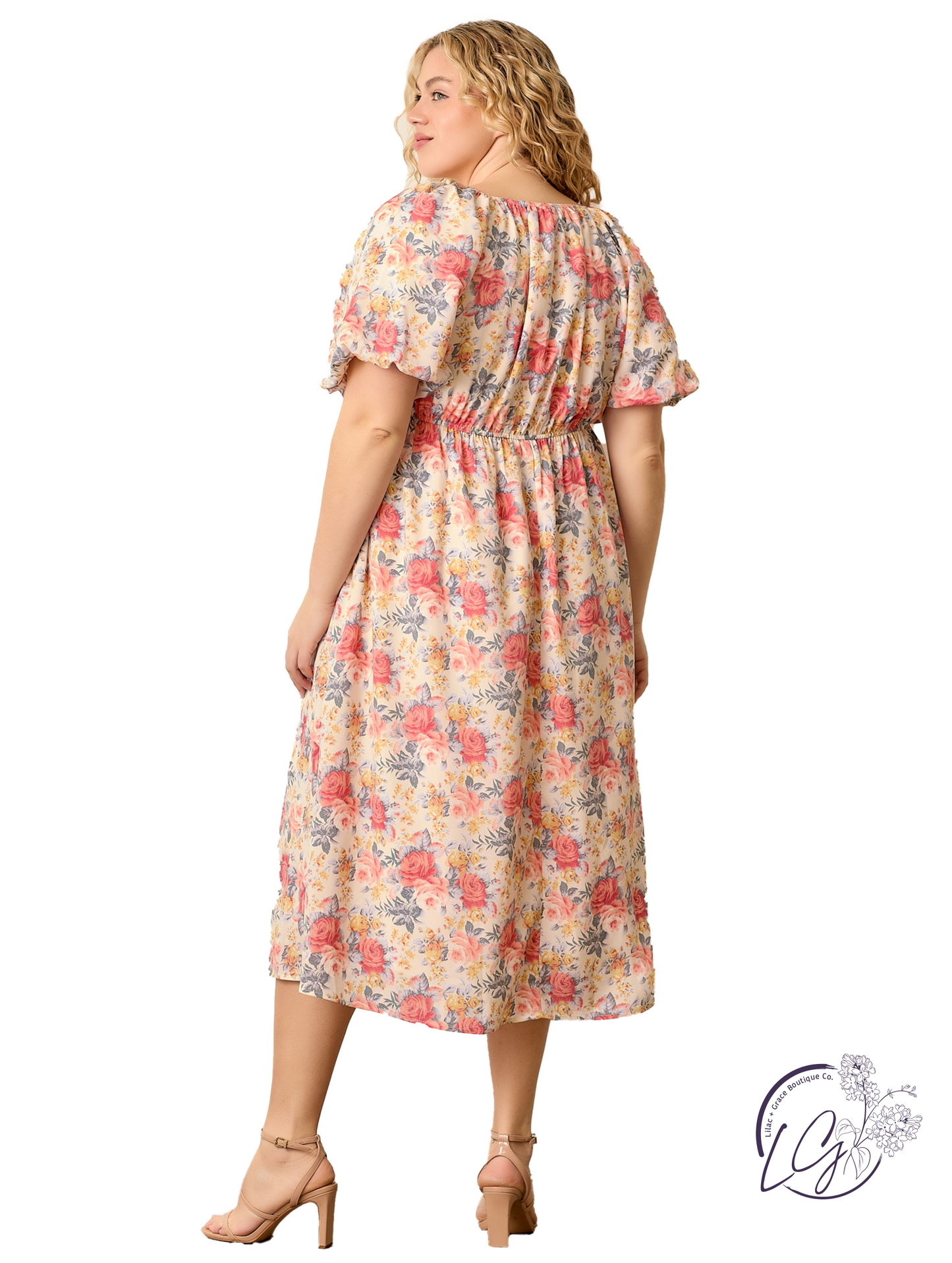 Curvy Rich Textures Speak Dress