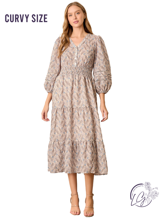 Curvy Glow Paints The Horizon Dress