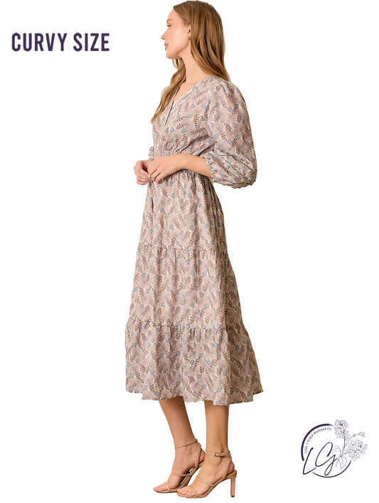 Curvy Glow Paints The Horizon Dress