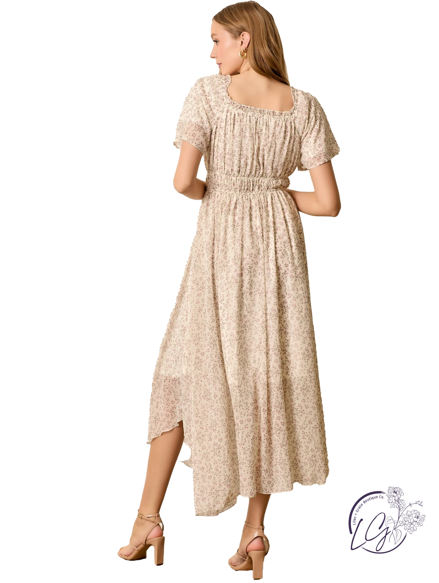 Roselight Echo Floral Midi Dress