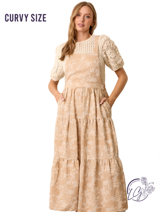 Curvy Woven Hues Dance Skirtall