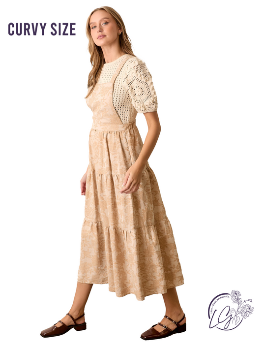 Curvy Woven Hues Dance Skirtall