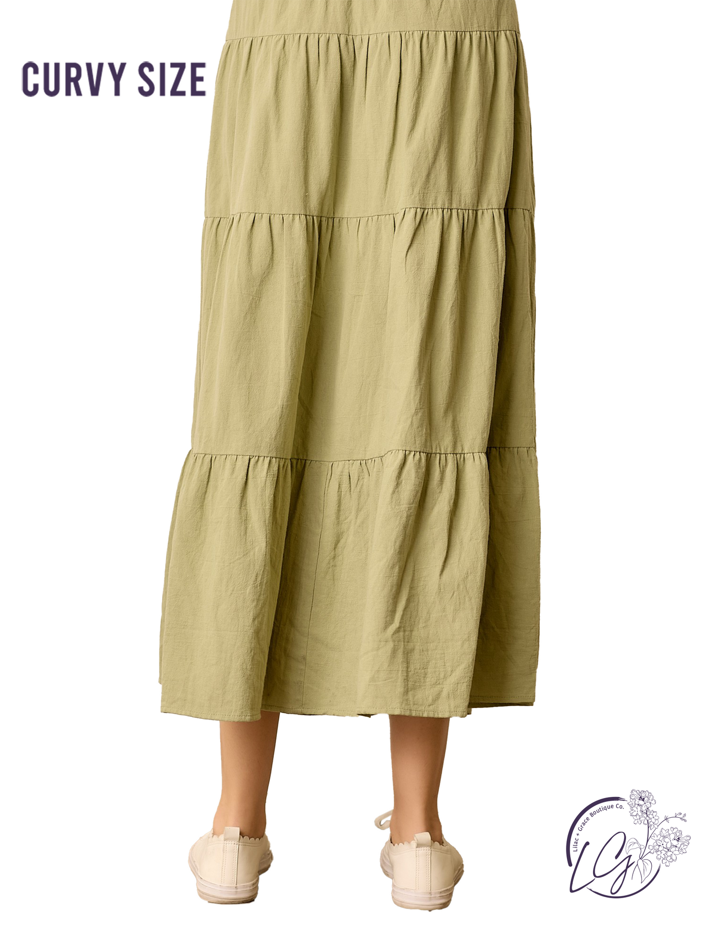 Curvy Grass Sways Gently Skirt