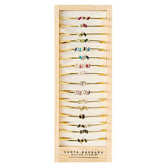 Fleur Crystal Bangles