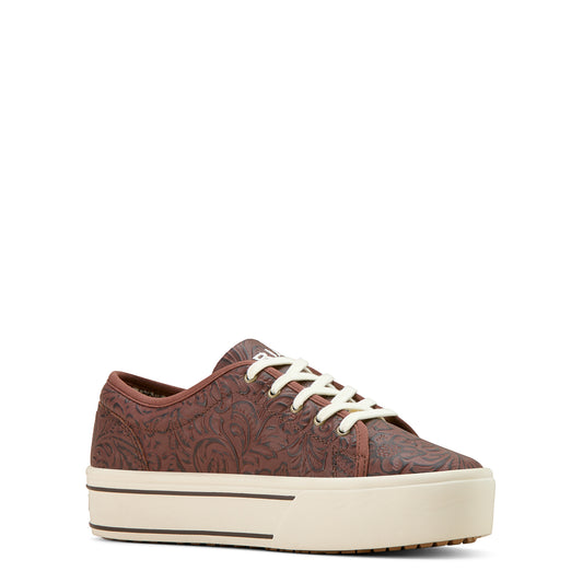 Skylar Floral Emboss Platform Sneaker by Ariat