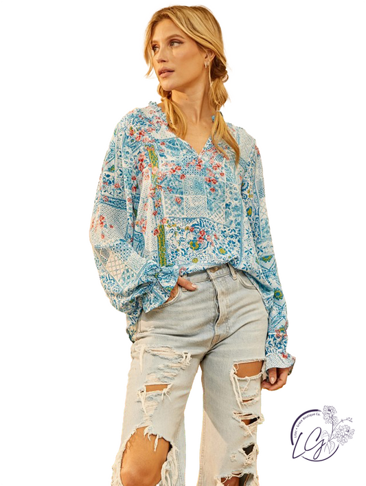 Patchwork Tapestry Blouse