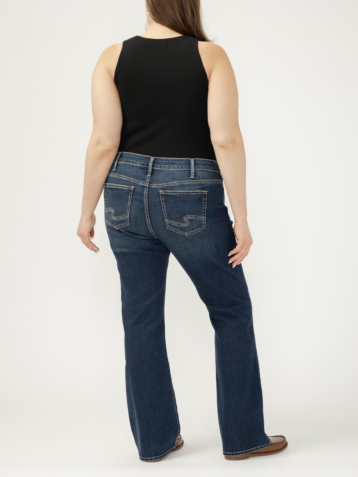 Curvy Indie Mid Rise Bootcut by SIlver Jeans