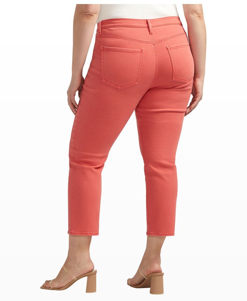 Curvy Kasey Mid Rise Crop by Silver Jeans