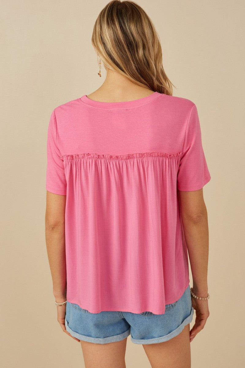 Ruffle & Ridge Top