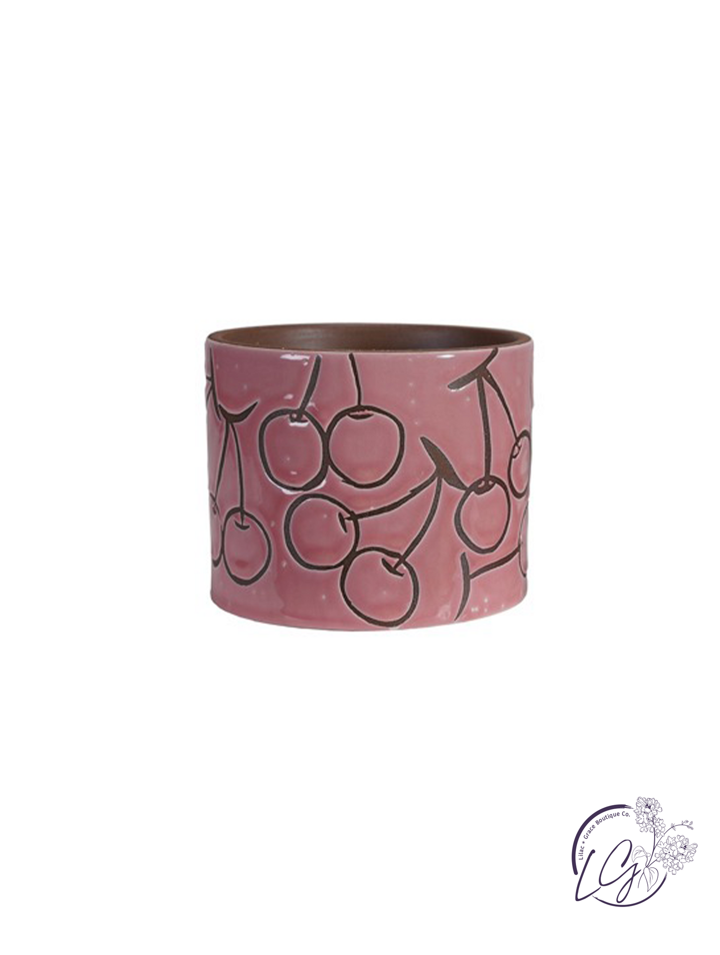 Cherry Stoneware Planter