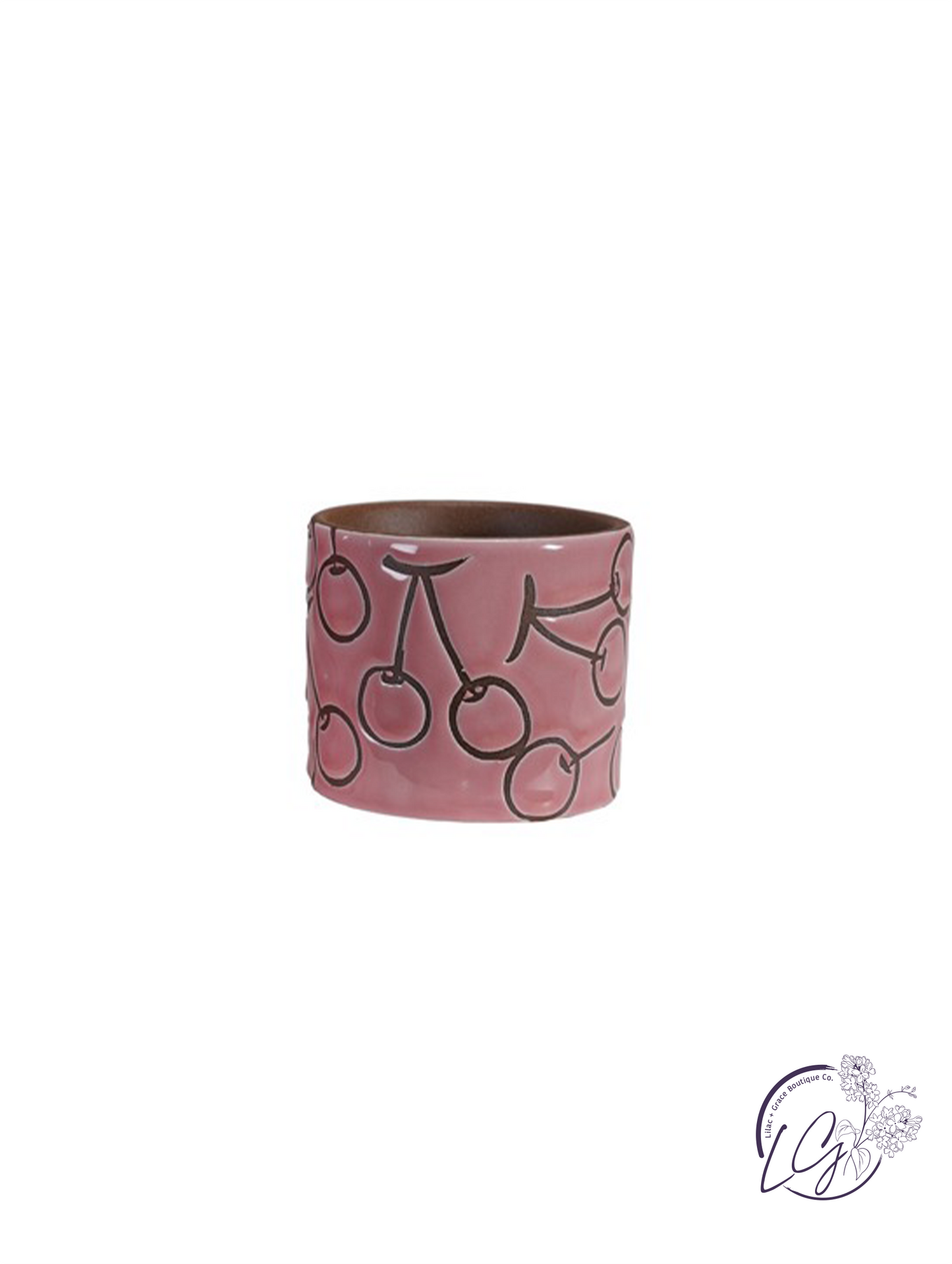 Cherry Stoneware Planter