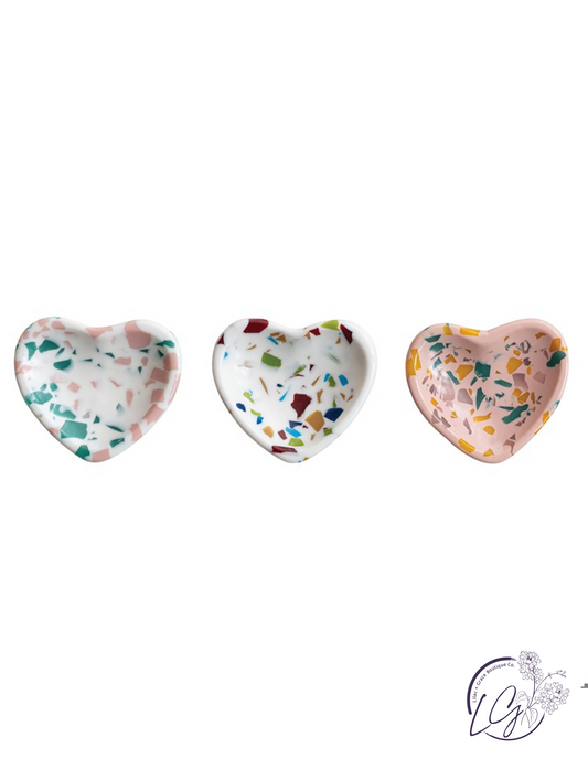Heart-Shaped Resin Dish