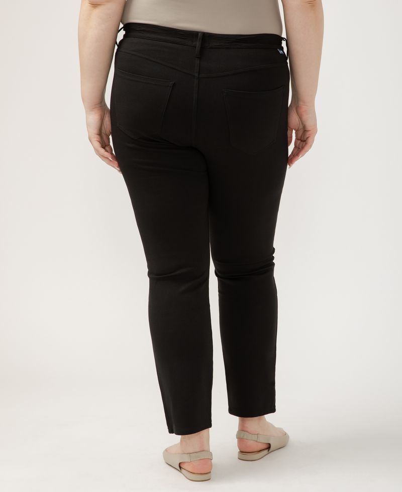 Curvy Hollis Mid Rise Slim Straight by Silver Jeans