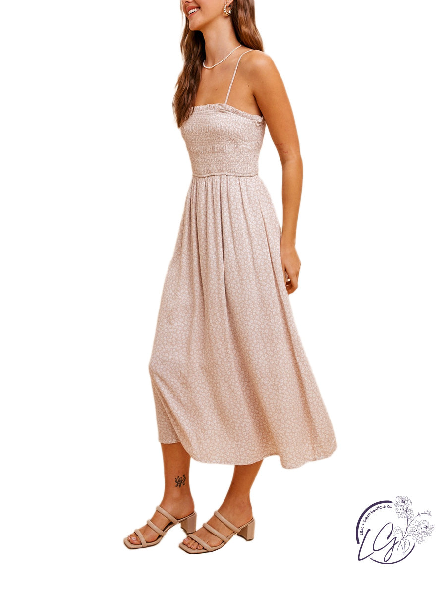 ditsy floral midi dress Ditsy Floral Delight Midi Dress