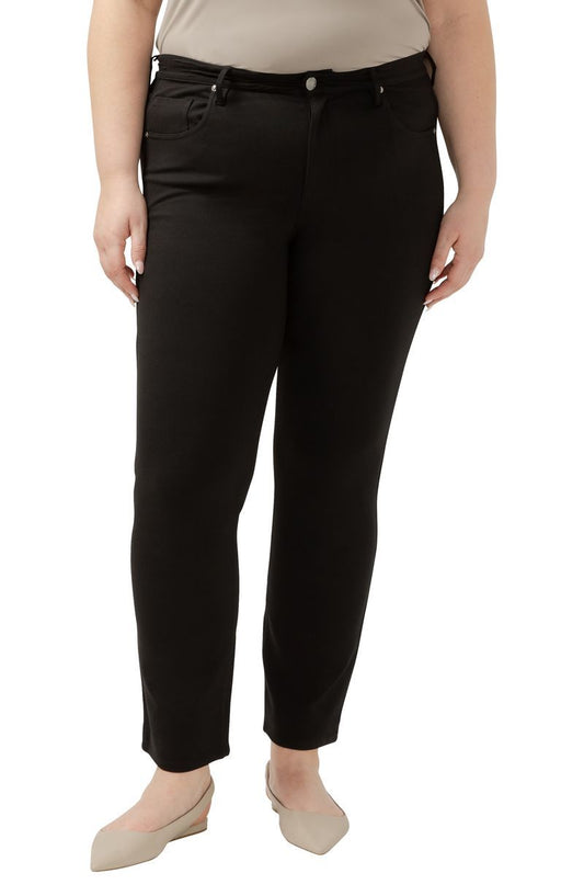 Curvy Hollis Mid Rise Slim Straight by Silver Jeans