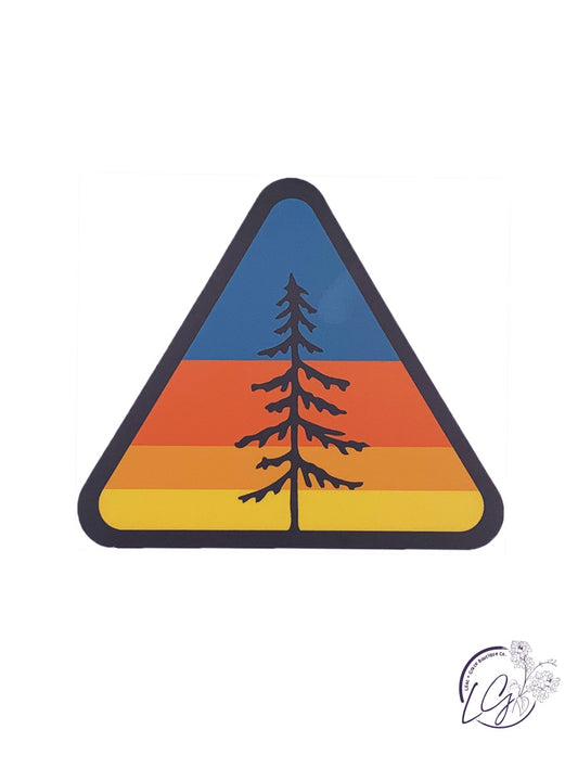 Triangular Tree Patch Sticker