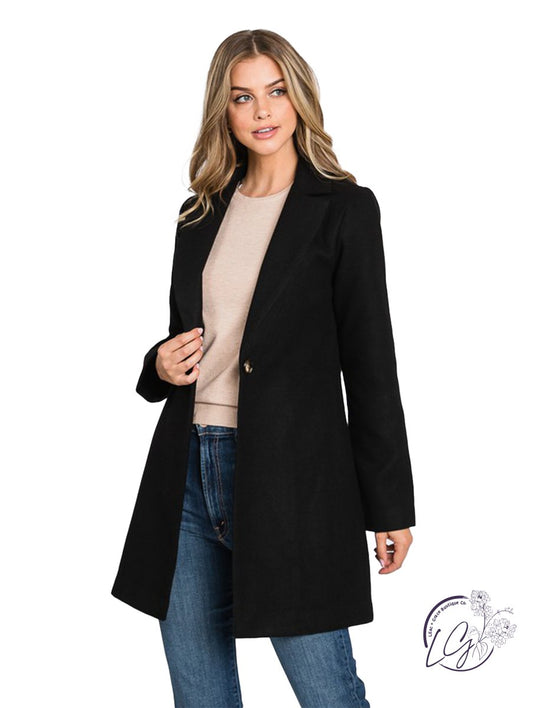 Thinking Twice Waist Tapered Overcoat
