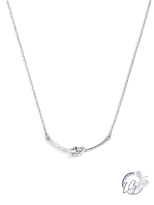 Pave Knot Necklace