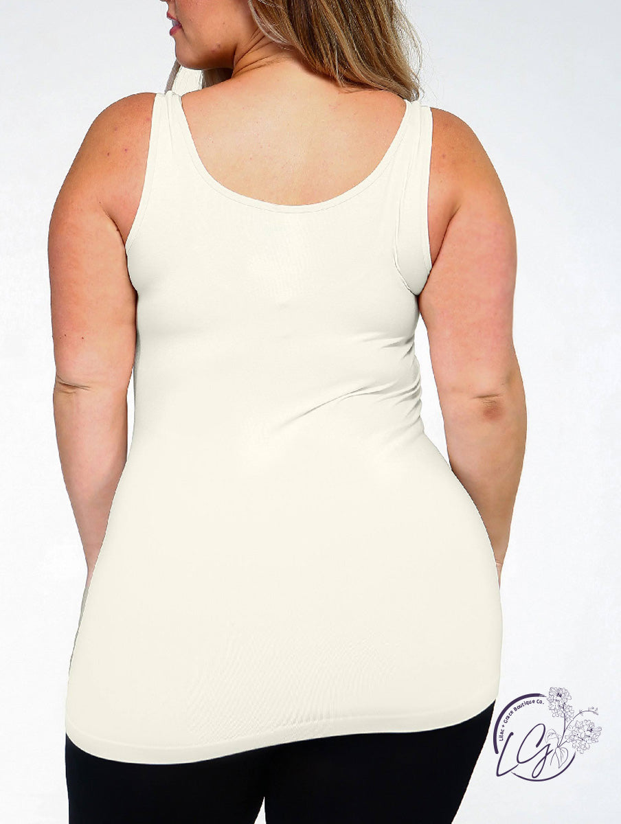 Basic Seamless Tank in Ivory (SALE)