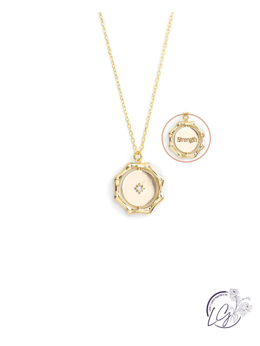 Strength + Starburst Flip Necklace