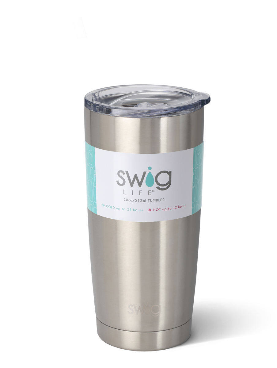 RTIC 20oz Travel Mug, Slate Blue, Matte, Stainless Steel & Vacuum Insulated, Flip-Top Lid