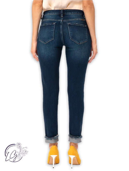 Vicki Mid-Rise Ankle Skinny By KanCan