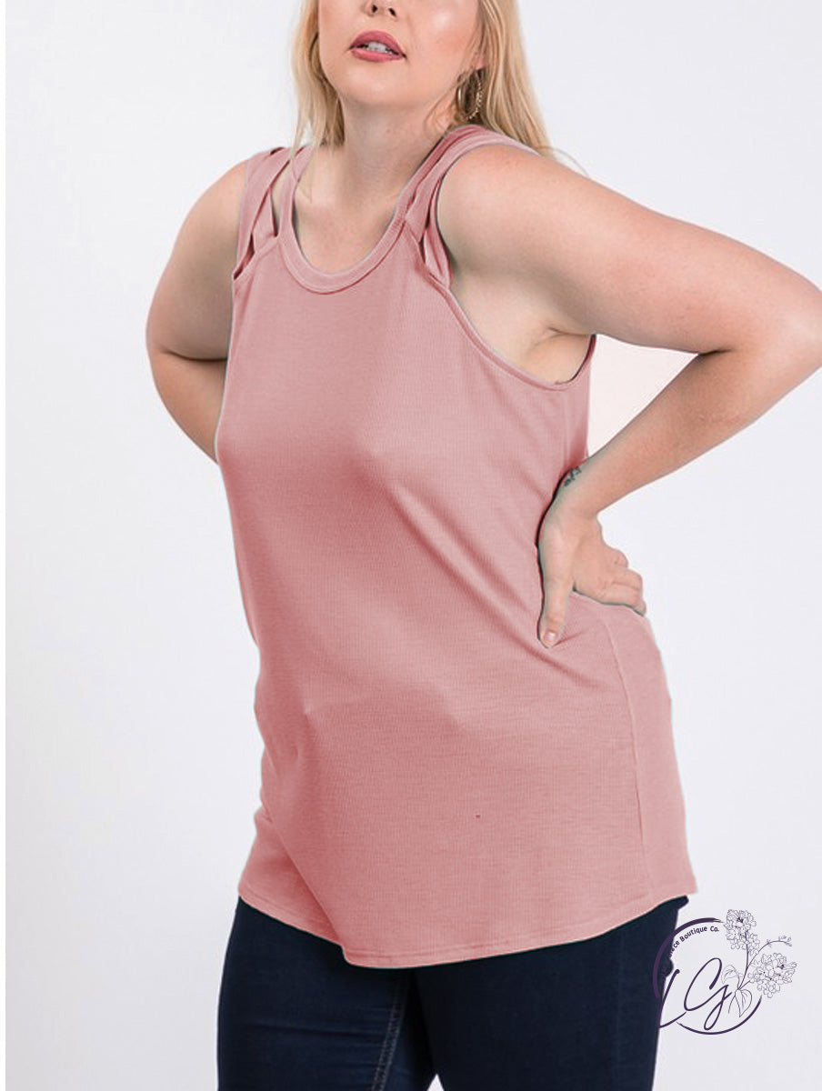 Curvy Sleeveless Tank Top