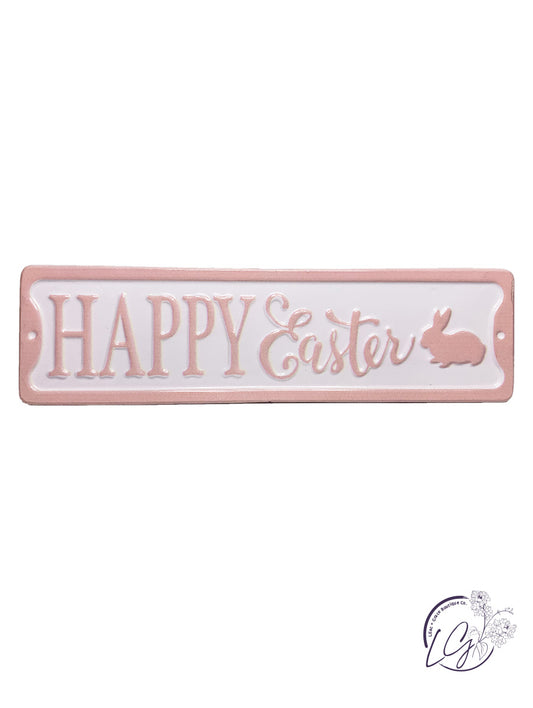 HAPPY EASTER MEADOW BUNNY SIGN