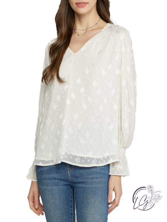 (Sale) Flying Above Chiffon Blouse