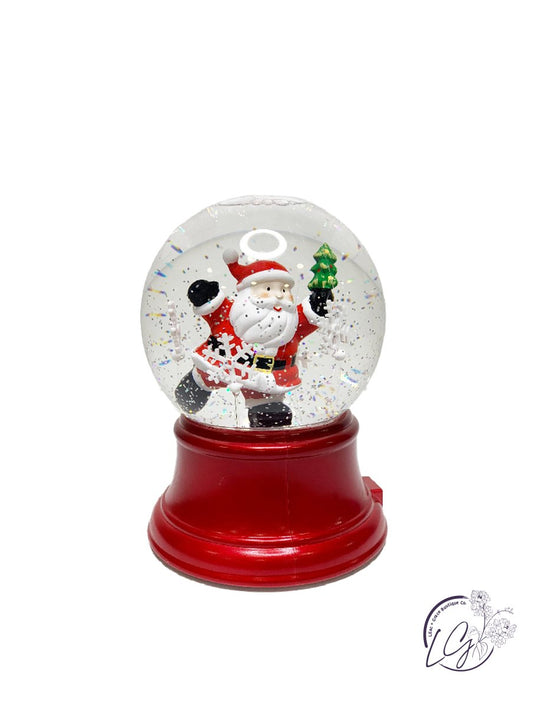 Revolving Santa Lighted Waterglobe
