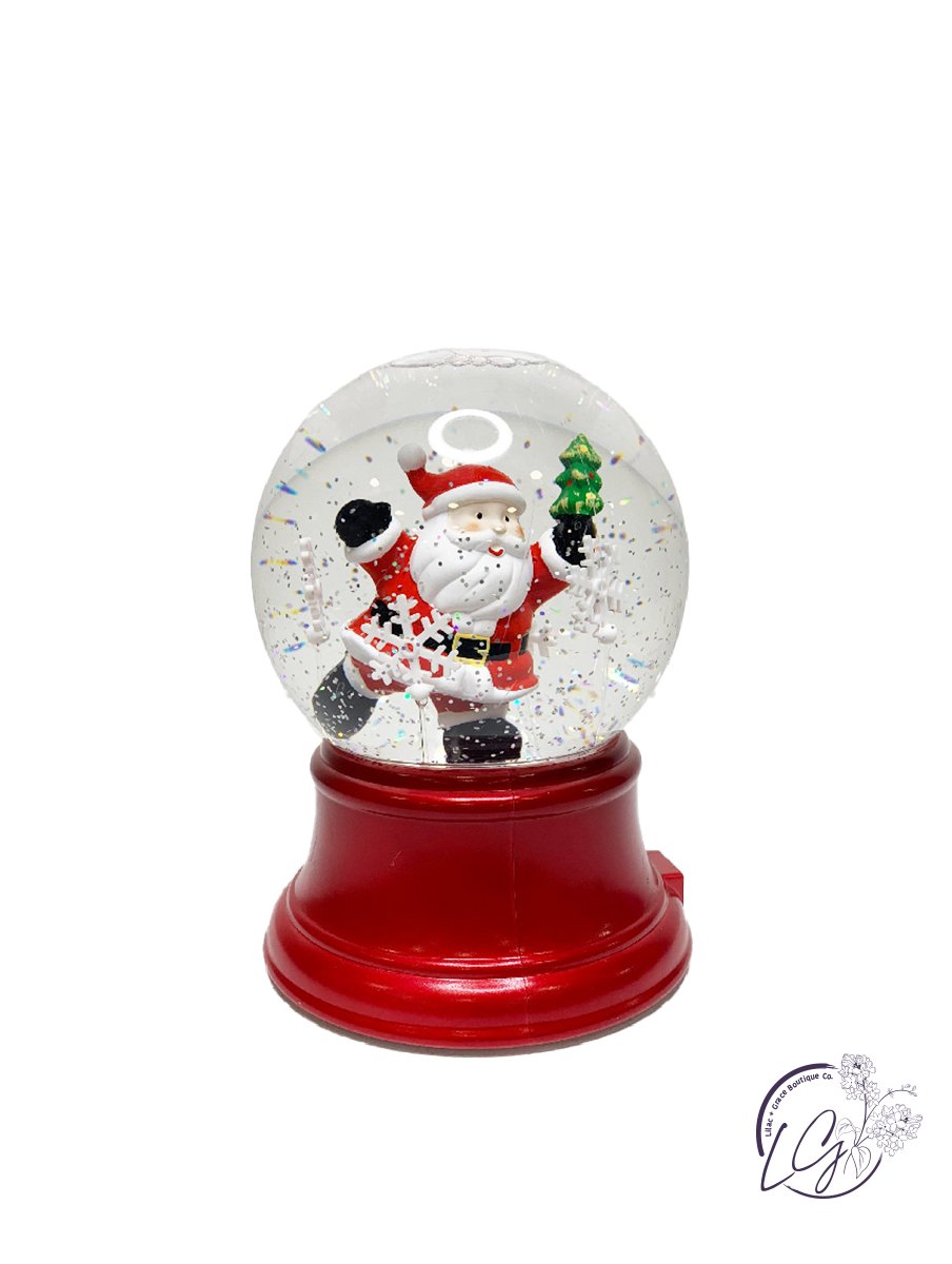 Revolving Santa Lighted Waterglobe