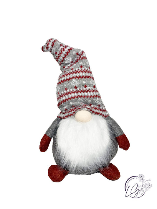 Silver Sparkle Gnome Sitter