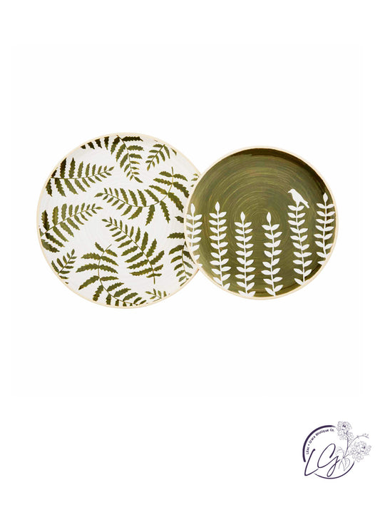 GREEN LEAF PLATTER