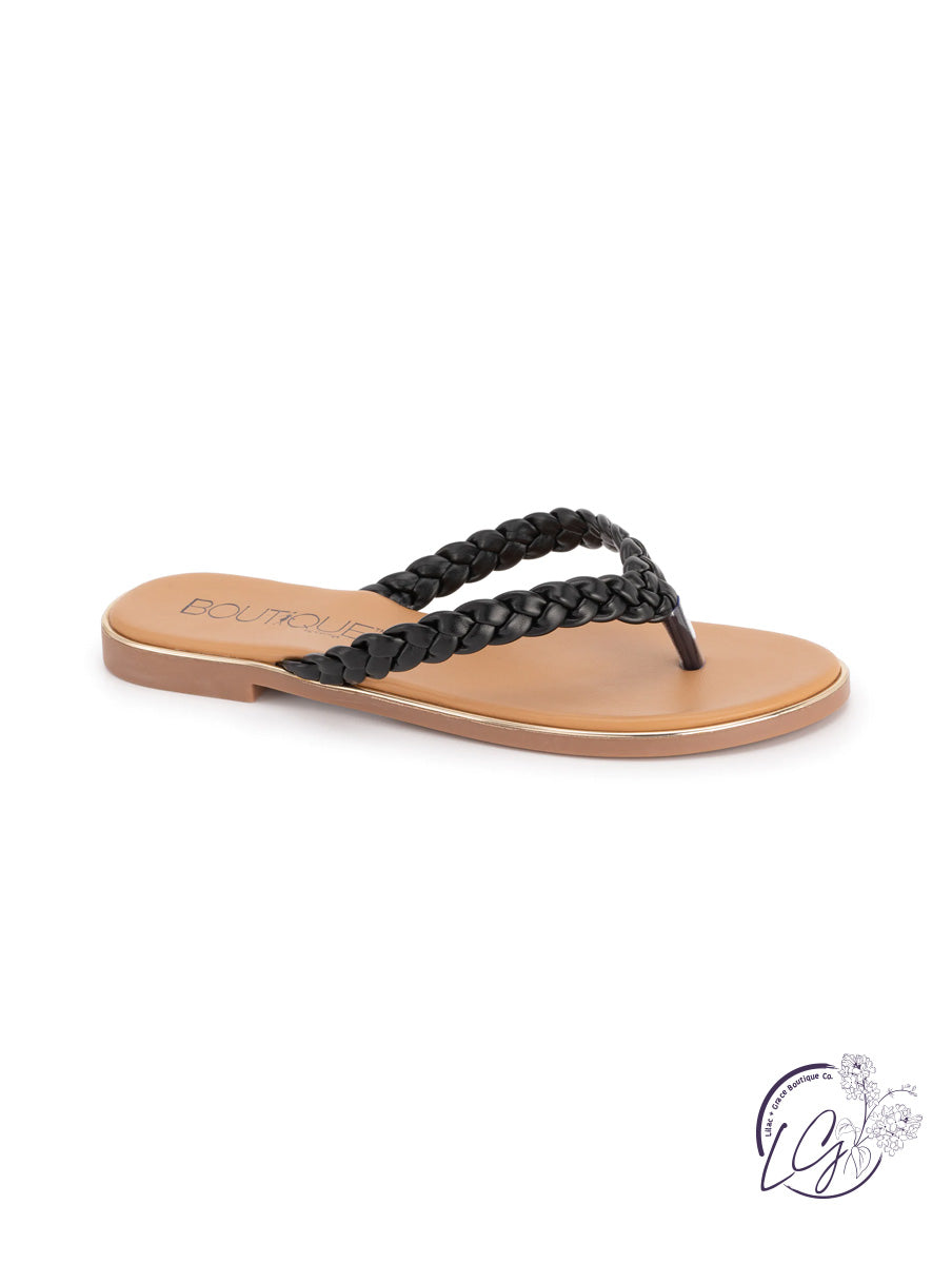 Pigtail Sandals By Corkys