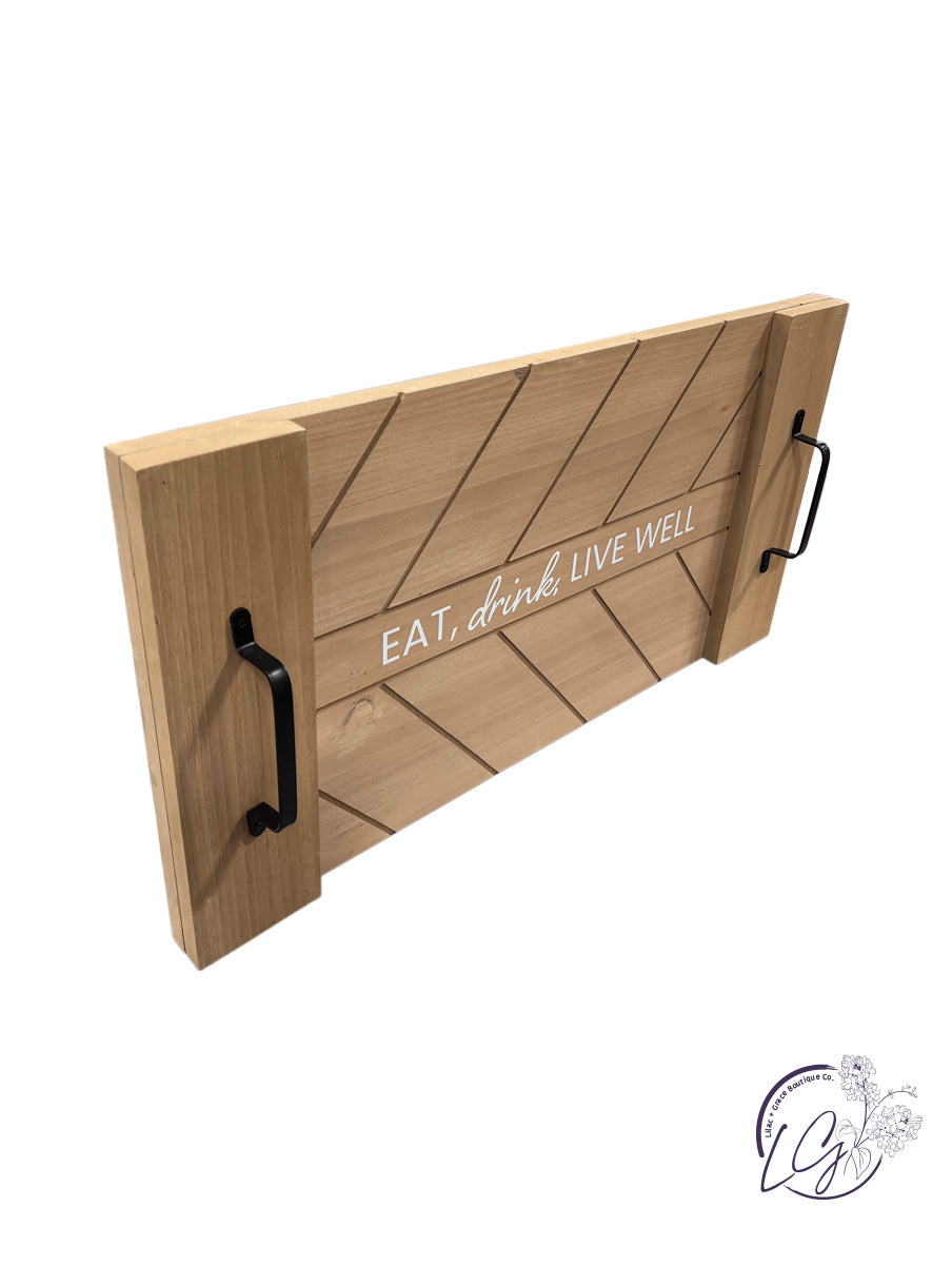 Wood Modern Country Serving Tray