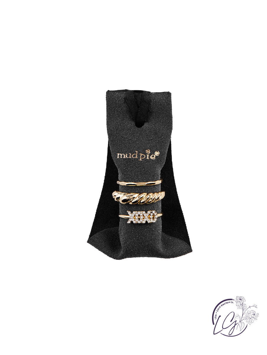 SENTIMENT LAYERING RING SETS