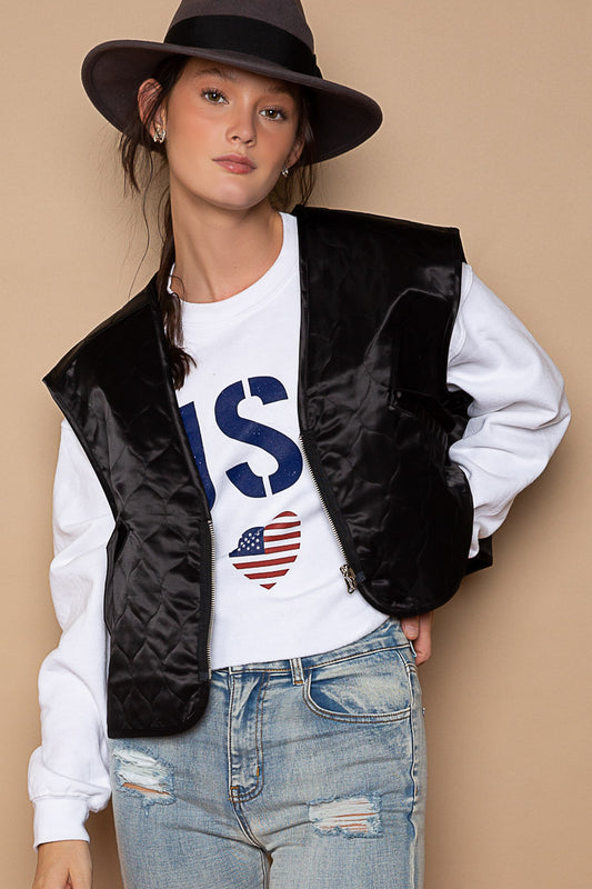 Midnight Maverick Quilted Vest