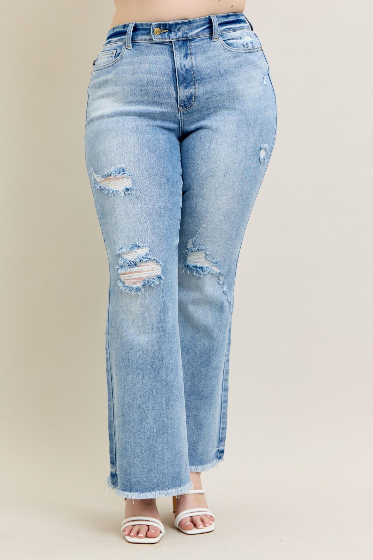 Thalia High Rise Flare Distressed by Judy Blue
