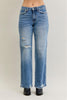 Sienna Distressed Straight Jean by Judy Blue