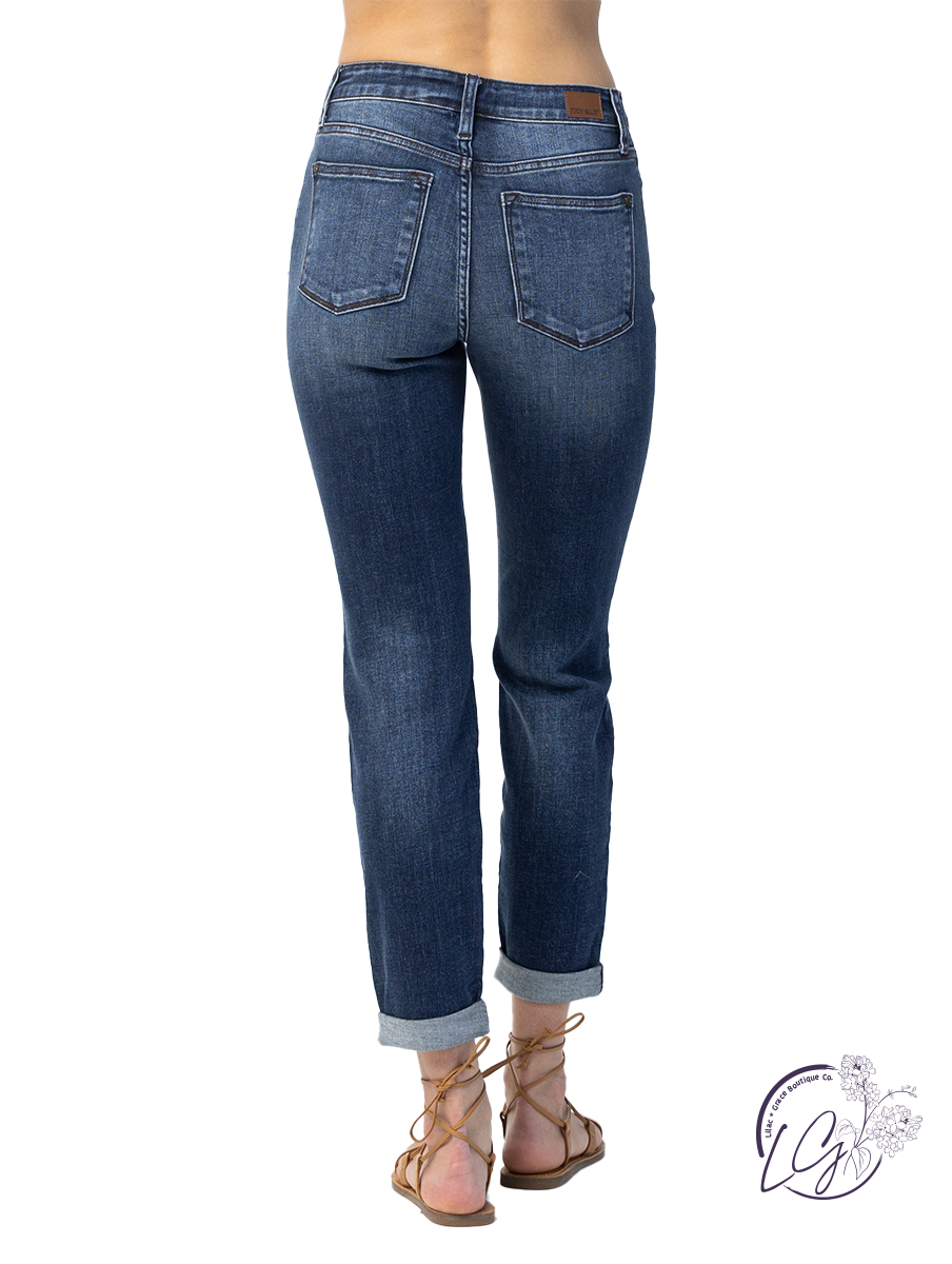 Barrett Cuffed Slim Jean By Judy Blue