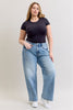 Curvy Isla High Rise Rigid Magic Wide Leg Non Distressed by Judy Blue