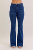 Della High Rise Flare Non Distressed by Judy Blue
