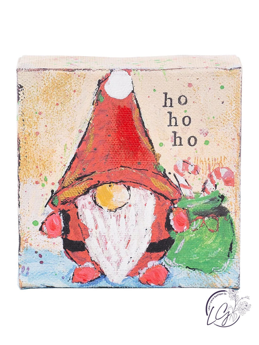 Ho Ho Ho Gnome Canvas 4X4