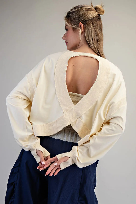 Daydream Twist Back Pullover
