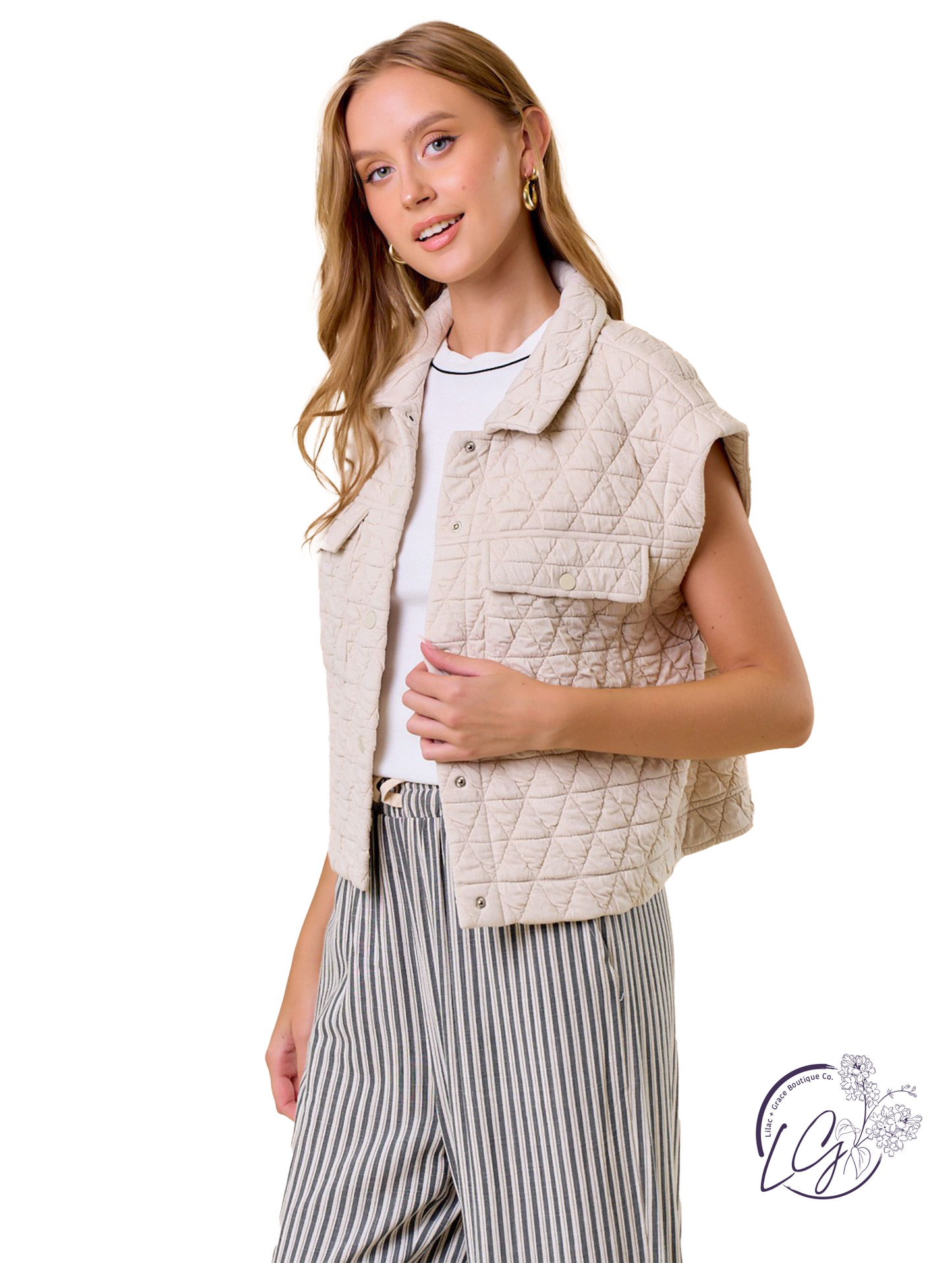 Golden Horizon Quilted Vest